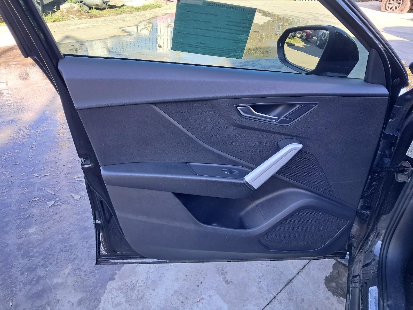 AUDI Q2 DOOR TRIM LH FRONT, BLACK W/ SILVER HANDLE, Q2, GA, 10/16- 16 17 18 19 2