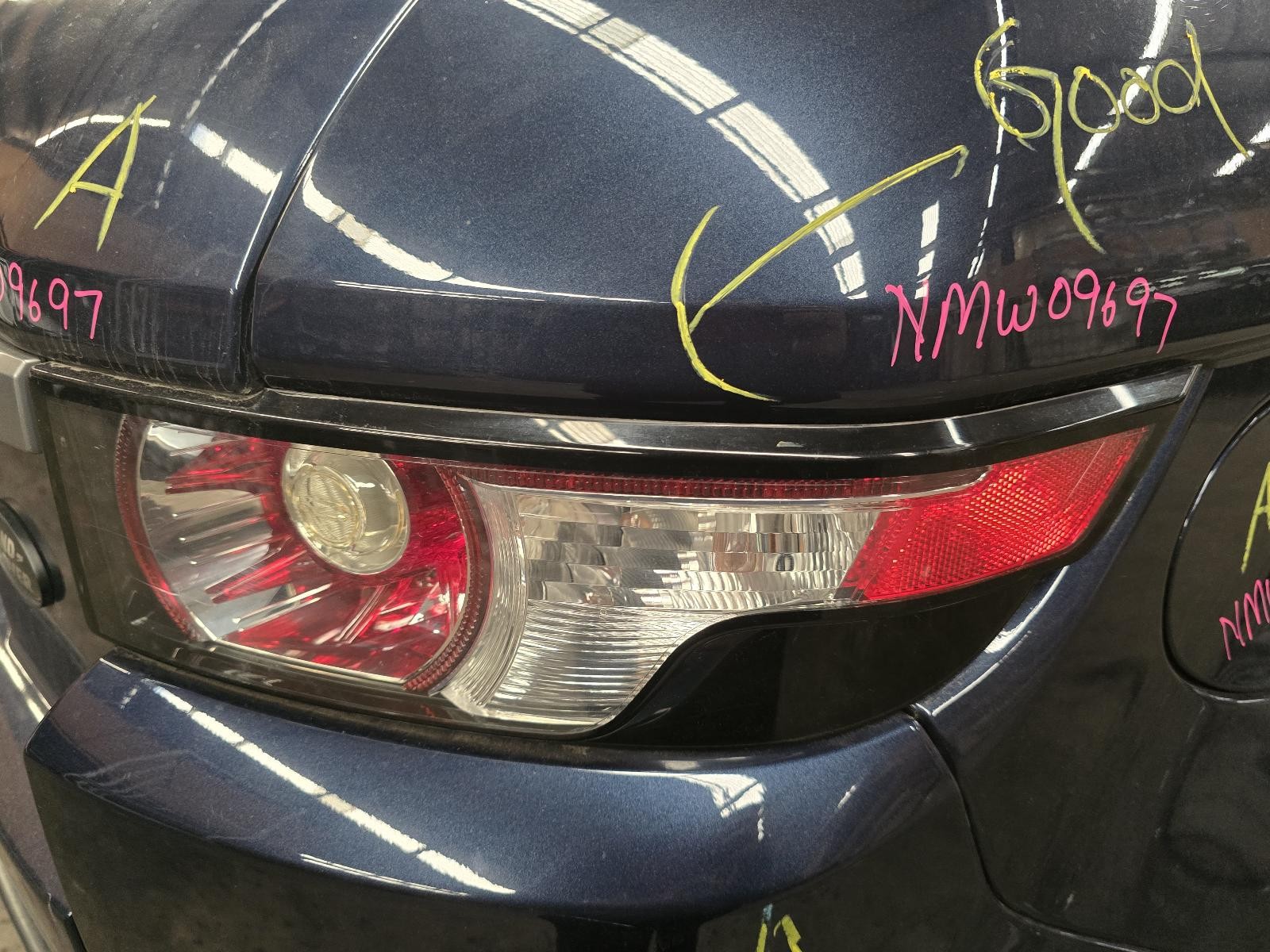 LAND ROVER RANGEROVER EVOQUE RIGHT TAILLIGHT IN BODY 11/2011-01/2019 NMW09697