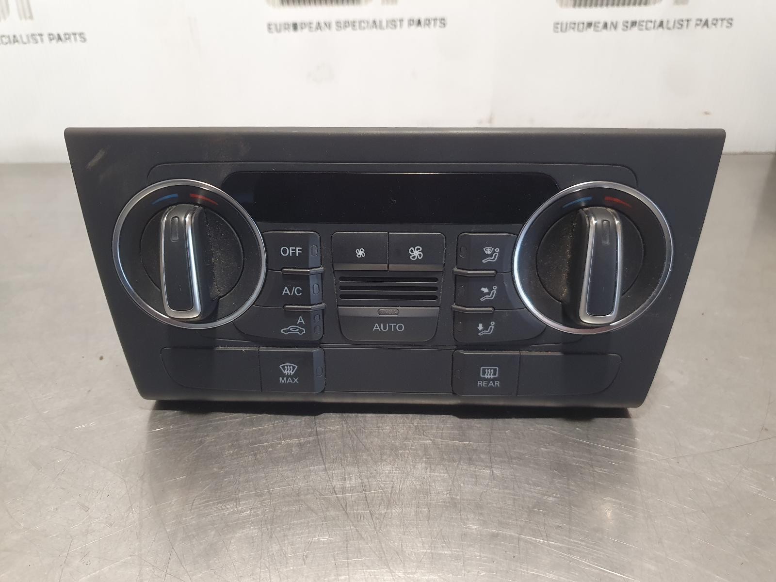 AUDI Q3 HEATER/AC CONTROLS CLIMATE CONTROL TYPE, W/O SEAT HEATER, 8U0820043F