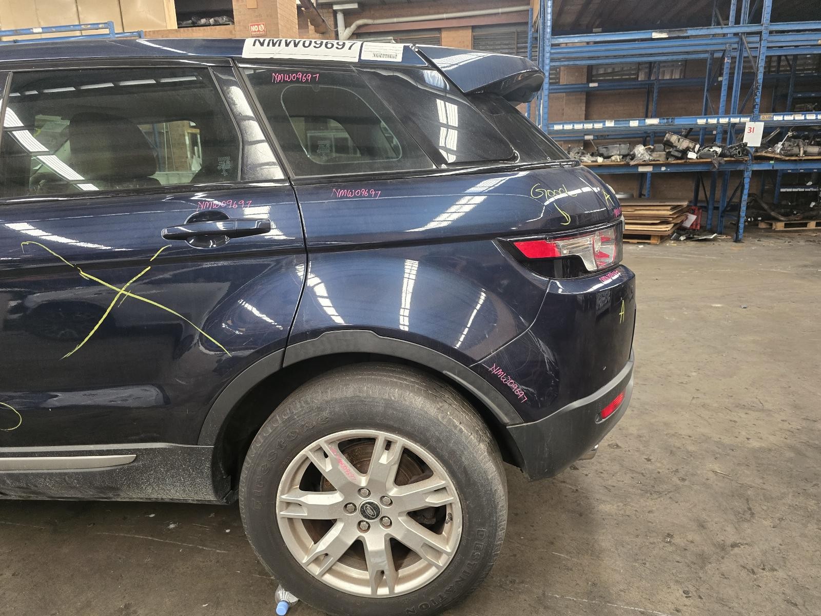 2013 Land Rover Rangerover Evoque LAND ROVER RANGEROVER WHEEL ARCH FLARE LEFT REAR L538 11/2011-01/2019 NMW09697
