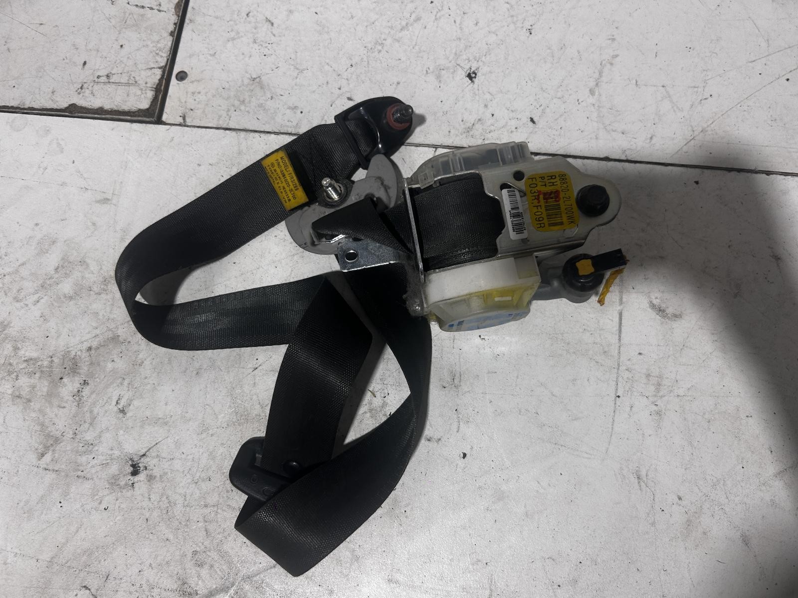 Hyundai I30 Seatbelt Right Front Seatbelt Only FD 09/2007-04/2012