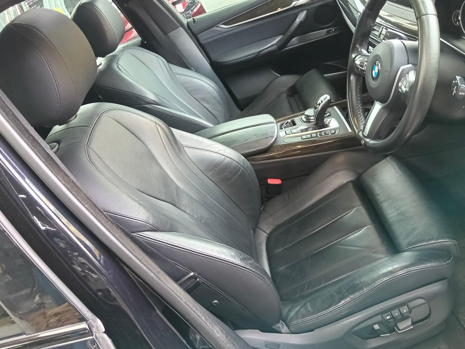 BMW X5 FRONT SEAT RH FRONT, F15, LEATHER, BLACK, 09/13-07/18 13 14 15 16 17 18