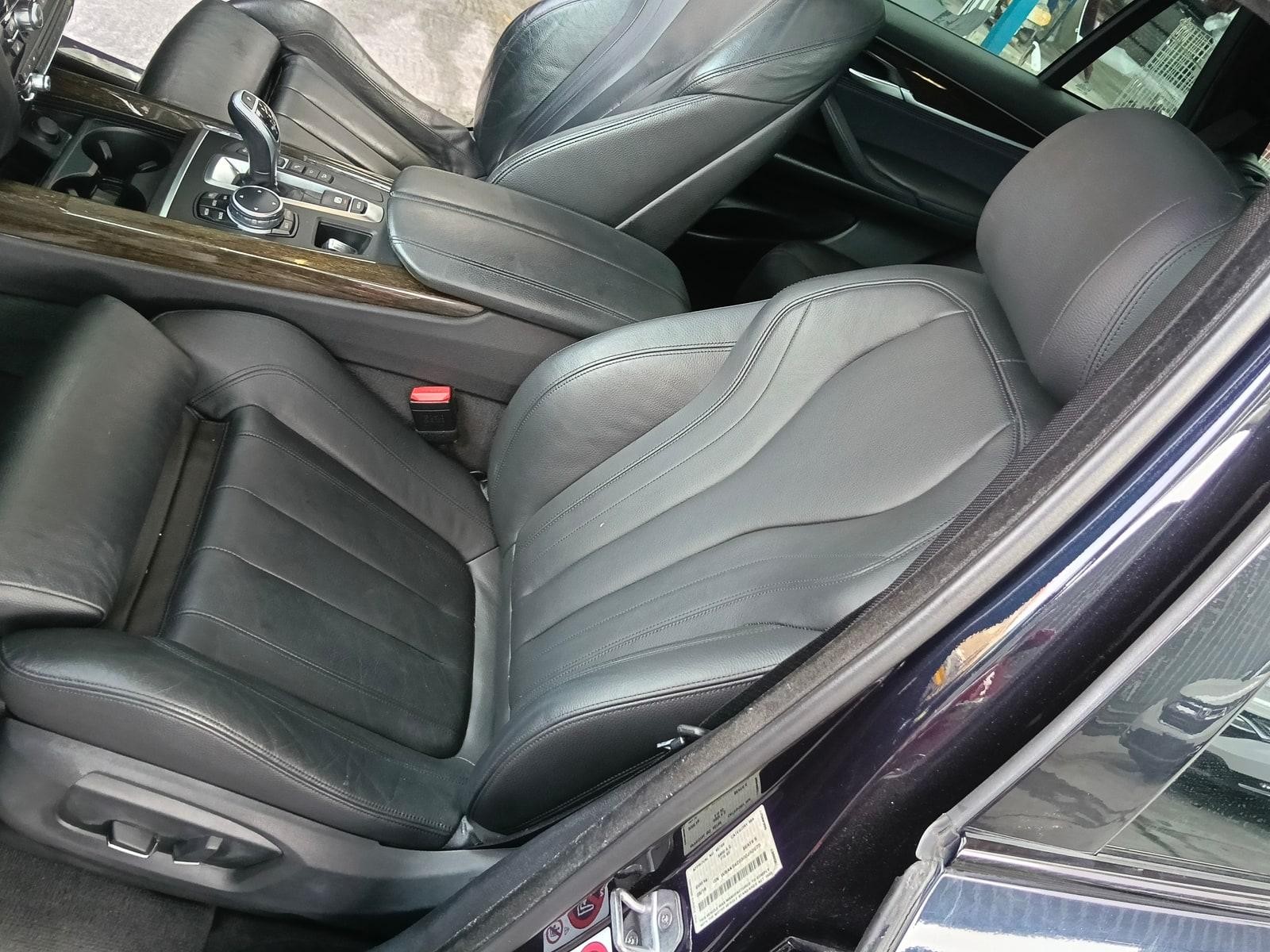 BMW X5 FRONT SEAT LH FRONT, F15, LEATHER, BLACK, 09/13-07/18 13 14 15 16 17 18