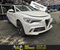 2021 Alfa Romeo Stelvio — Door Trim j65451: 949, LH front, leather, black, 01/18- sub ASSY