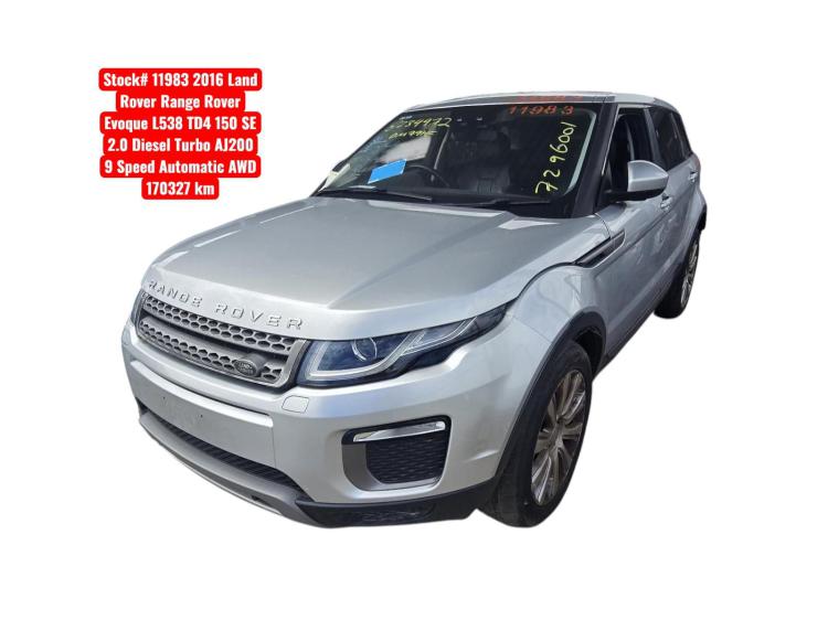 2016 Land Rover Range Rover Evoque — L538 TD4 150 SE Auto Diesel