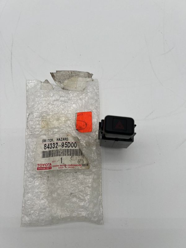 2001 Toyota Tarago — Brand new Hazard light switch for 06/2000 to 02/2006 Toyota ACR30R Tarago. This durable push button switch is a direct replacement for the superseded part number 84332-95D00 and is designed to fit perfectly onto the dashboard of your Tarago.