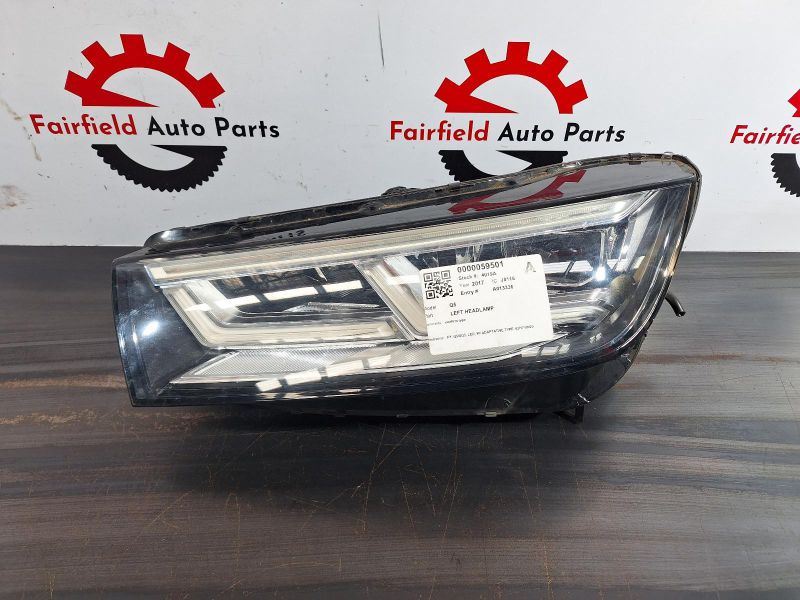 2017 Audi Q5 — Left Headlamp